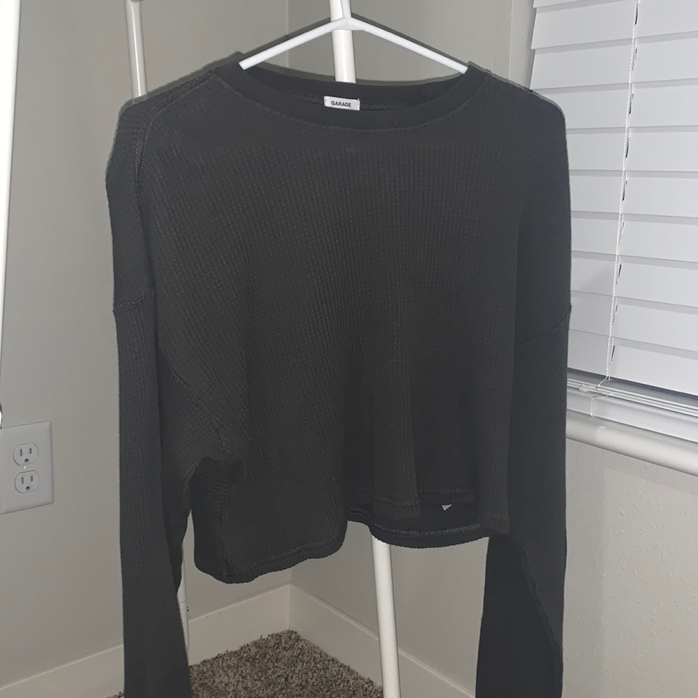 NWOT GARAGE WAFFLE SWEATER